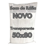 Saco De Ráfia 50x80 Novo Transparente Kit 100 Unidades