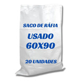 Saco De Ráfia Usado 60x90 Cm P/ Entulho Sacaria 20 Unidades