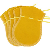 Saco De Veludo Amarelo 200 Saquinhos De Veludo Medio Atacado