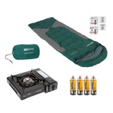 Saco Dormir Freedom -1,5c A -3,5c + Kit Fogareiro Frontier