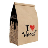 Saco Kraft Para Delivery Pp Doce Donuts Cookies - 50un