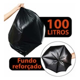 Saco Lixo 100 Lt Resistente Não Vaza Uso Doméstico Reforçado