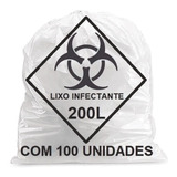 Saco Lixo Hospitalar Infectante 200l C/100