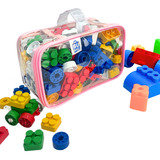 Saco Organizador Brinquedos Infantil C/ Zíper - Bubag! Cor Rosa