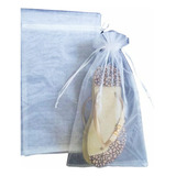 Saco Organza Branco 21x34 C/50 Unidades Para Chinelo Etc