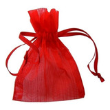 Saco Organza Saquinho De Organza 15x20 50 Un Vermelho