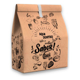 Saco Papel Kraft Delivery Sos Tamanho G 100 Unid