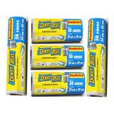 Saco Para Lixo Dover Roll Branco Banheiro 50 Unid Kit Com 05