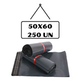 Saco Plastico Correios Sedex 50x60 250 Cinza Lacre