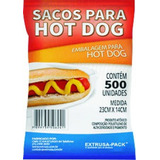 Saco Plástico Hot Dog 23x14cm 500