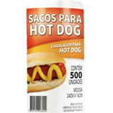 Saco Plástico Para Hot-dog 23x14cm -