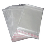 Saco Plastico Saquinho Adesivado Transparente 15x20