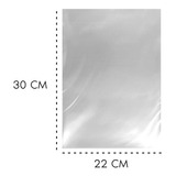 Saco Plástico Transparente Reforçado 22x30 -