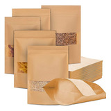 Saco Zip Lock Kraft Visor Stand Up Pouch 12x20 100un Fosco