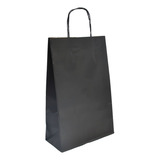 Sacola Craft Preta Atacado Papel Kraft 50 Sacolas Craft (m)