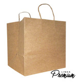 Sacola De Papel Kraft Premium Fundo Largo D-30 - 10 Unidades