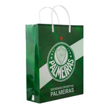 Sacola De Presentes Cores Time 33x9x27cm - Palmeiras