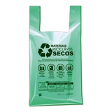 Sacola Impressa Lei Biodegradável Verde 48x55
