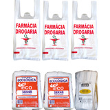 Sacola Para Farmácia Kit C/ 6.000 Und, 3 Medidas Variadas 