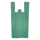 Sacola Plástica Reciclada Reforçada Verde -
