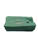 Sacola Plástica Reciclada Reforçada Verde Com