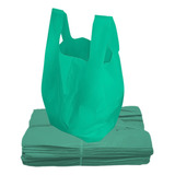 Sacola Plástica Verde Reciclada Reforçada 40x50 - 9kg Liso