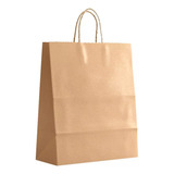 Sacolas De Papel Alça Torcida P/ Delivery, Lojas | G C/50un