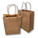 Sacolas Kraft Pequena Delivery Lanches 15x20x7 - 100 Unid