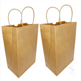 Sacolas Kraft Pequeno Delivery Lanches 18x28x11