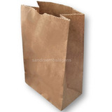 Sacos Kraft Pequeno Delivery Lanches 15x23x8,5