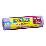 Sacos Para Lixo Odor Defense Pure Fresh 10 Unidades Com 100 Litros Lilás Dover Roll