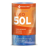 Sacos Para Lixo Premium Fundo Reforçado 50l - 100 Unidades