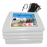 Sacos Para Silagem Branco 52x110 - 200 Micras C/500 Abraç