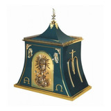 Sacrário Tenda Trabalhado 11893 Nas Cores Verde Ou Dourado