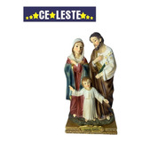 Sagrada Família C/ Menino Jesus Em Pé 15cm Resina Importada