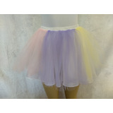 Saia Bailarina Tutu Tule Carnaval Adulto Cores Div C/ Forro