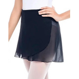 Saia Crepe Infantil Só Dança Preto