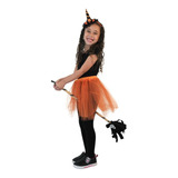 Saia De Tule Dia Das Bruxas Tutu Halloween Fantasia Infantil