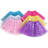 Saia De Tule Tutu Adulto Fantasia Com Estrela Carnaval 