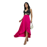 Saia Envelope Longa Transpassada De Amarrar Moda Blogueira