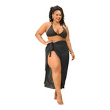 Saia Pareo Plus Size De Praia