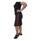 Saia Shorts Fitness Evangélica Bordo Bicolor