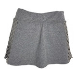 Saia Shorts Trinys Renda Lateral - Gray Blend/gray Blend