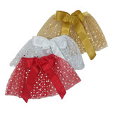 Saia Tule Infantil Menina Curta Tutu Fantasia Bailarina