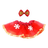 Saia Tule Tutu Bebê Especial De Natal