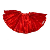 Saia Tutu Chapeuzinho Vermelho Cetim Carnaval