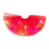 Saia Tutu De Tule C/ Luz Led - Fantasia Carnaval