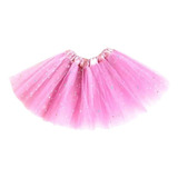 Saia Tutu Glitter Saia Tule Infantil Festa Fantasia 30cm