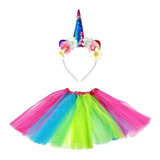 Saia Tutu Infantil Arco Iris +