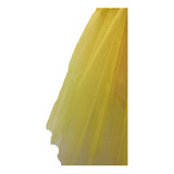 Saia Tutu Infantil Fantasia Tule Amarelo 30cm